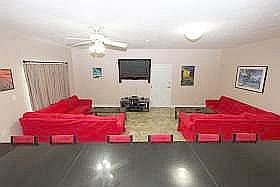 Living area center with TV