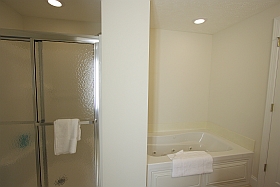 Upstairs left pool side Bathroom