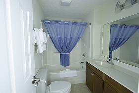 Upstairs right pool side Bathroom