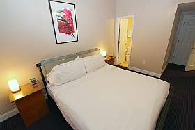 Bedroom 4, upstairs on right, pool side, balcony, En-Suite